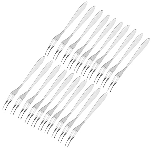 Yctze Rostfria Dessertgafflar 20st/set Rostfria Fruktgaffel Bekvämt Handtag Kaka Desert Fruktserveringsgafflar Cocktailgafflar