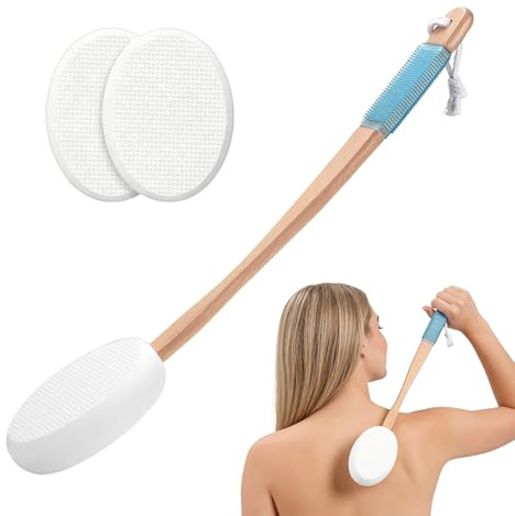 Applicatore Di Idratante Per La Schiena Spugna Esfoliante Per La Schiena | Applicatore In Spugna Da Bagno per Solare Autoabbronzante Idratante Bagno Doccia Spa