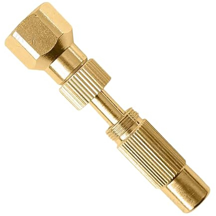Tire Nozzle - Valve Adapter | Tire Inflator Connector 1/4 For Bike Tires, 2-in-1 Universal US & French Style, Threaded Screw Type, Lightweight