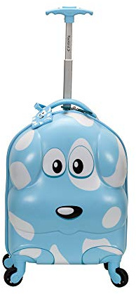 Rockland Jr. Kid's My First Luggage - Hardside Spinner Luggage, Puppy, Carry-On 16-Inch