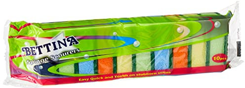 HOMESmith Confezione da 40 spugne abrasive colorate, colori assortiti