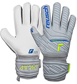 Reusch Torwarthandschuhe Erwachsene | Fingerschutz | zuverlässiger Grip | hohe Atmungsaktivität, für Training & Spiel, geeignet für Kunstrasen & Naturrasen, Größe 7,5-12, Attrakt Grip Finger Support