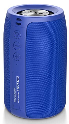 Zealot Altavoz Portátil Bluetooth Potente con Tarjeta USB/TF/AUX Exterior, Apoya Reproducción de Música 12H, Bluetooth 5.0 y IPX5 Impermeable Tamaño Mini, Azul