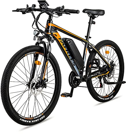 Fafrees Hailong-one e-bike, 26 tum elcykel, elektrisk stadscykel 25 km/h, 250W, 36V 13AH batteri, e-cykel mountainbike med 21 växlar (svart)