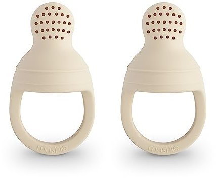 mushie Chupete de silicona para bebé de frutas y alimentos frescos | 6 meses + (arena cambiante)