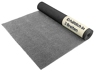 Primaflor Rasenteppich SPRING 7mm - SPRING, Grau, 4,00m x 6,00m, 7 mm Hoch, UV-Beständiger, Wasserdurchlässiger, Grüner Rasenteppich, Outdoor Bodenbelag, Kunstgras für Terrasse und Balkon