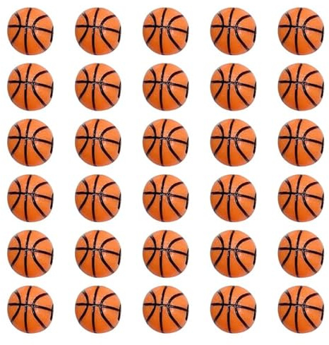 EXCEART 200 Stück 0.47 Zoll Acryl Basketball Perlen Für Armband Selber Machen Diy Schmuckzubehör Handgefertigte Perlen Für Halsketten Und Bastelprojekte
