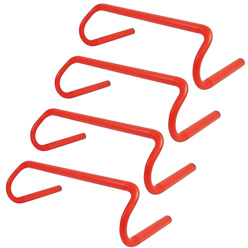 Bsenogou 15,2 cm Agility-Hürden – 4 Stück abnehmbare Agility-Trainingshürden – Geschwindigkeit und Beweglichkeitstraining-Ausrüstung für Fußball, Basketball, Fußball-Hürden-Training