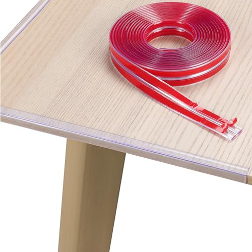 Navaris Kantenschutz für Babys und Kinder - Eckenschutz zur Kindersicherung - Selbstklebend - 6 Meter - Silikon
