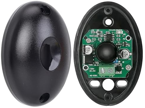 Arcets Par de fotocélulas universales para puerta automática de infrarrojos de exterior 12 V/24 V CA/CC, alcance 15 metros, salidas Relay N.C. / N.O.