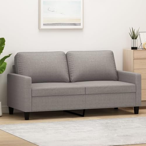ZEYUAN 2-Sitzer-Sofa Taupe 140 cm Stoff, Sofas & Couches, Sofa Wohnzimmer, Sofa Für Jugendzimmer, Relaxsofa, Sofa Für Schlafzimmer, Polstersofa - 359170