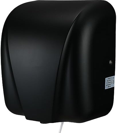 JDSHFEN Asciugamani Elettrico ad Aria Calda Elettrico a Parete con sensore Automatico Asciugatura Rapida in 10 Secondi Riscaldamento a Temperatura costante e,Nero