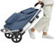 Bergs Carrello per la spesa in alluminio con sedile (Denim Blue)