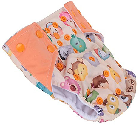 Brrnoo Baby-Stoffwindeln - Wiederverwendbare Windeln, Verstellbare Babywindeln, Einheitsgröße, Stoffwindeln für Babys