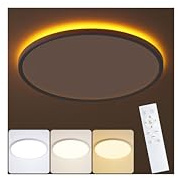 KIWIVIC Dimmbar Deckenlampe LED Deckenleuchte 49cm 45W mit 1800K Nachtlicht
