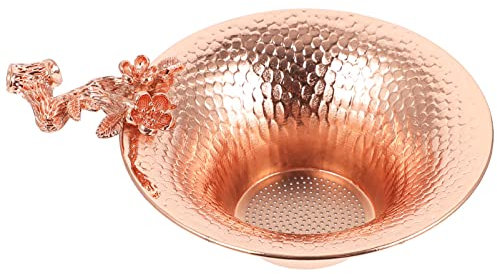 Ciieeo 1pezzi Infusore Per Tè Rame Design Fiore Prugno Per Foglie Tè Riutilizzabile e Facile Da Accessorio Teaware e Collezionisti