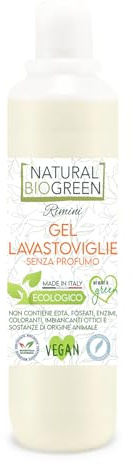 Naturalbiogreen Dishwasher Gel Without Fragrance Hypoallergenic Ecological 500 ml