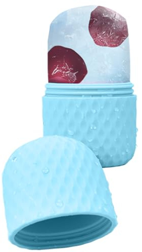 Rodillo de Hielo Facial Rodillo De Hielo De Silicona Para Ojos | Mango Ergonómico para Cuidado de la Piel Portátil y Compacto para Viajes en Hogar y Exteriores