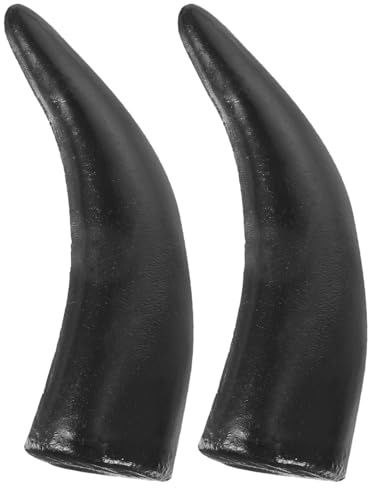 Healvian 2Stück Halloween Horn Haarreif Imitation Ochsenhörner Haarband Diy Hörner Kopfschmuck Halloween Teufelshörner Stirnband Zubehör FüR Karneval Party Kostüm