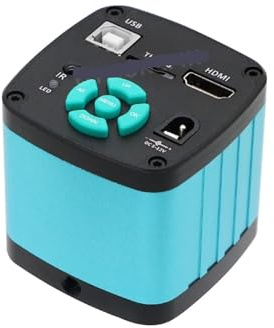Cámara de microscopio Digital de vídeo Industrial, 48MP, 4K, 1080P, USB, Zoom 1-130X, lente de montaje en C, soporte voladizo for soldadura de reparación(48MP 4K Camera)