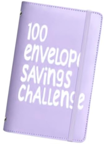 Budgetordner mit 100 Umschlägen – Geldspar-Challenge-Tracker | Tages-Geldumschlag-Organizer, Sparplaner im Wert von 5050 $ für Kinder, Erwachsene, Männer, Frauen, Heimbüro