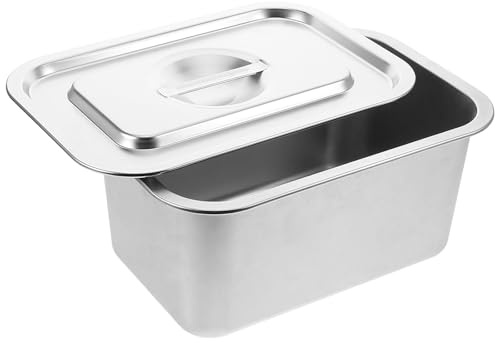 SHINEOFI Poubelle Compost en Acier Inoxydable avec Couvercle, Bac à Déchets Alimentaires Cuisine Intérieure, Évite Odeurs et Garde Cuisine Propre