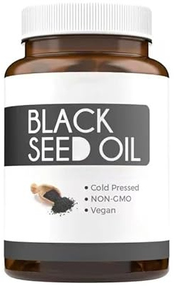 Black Seed Oil - Skin Health (Non-GMO & Vegan) Cold-Pressed Nigella Sativa Producing Pure Black Cumin Seed Oil with Vitamin |black seed oil