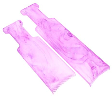 CALLARON Tablas para Teñir el Cabello 2 Pcs Diseño Mármol, Placa para Reflejos y Coloración, Kit Herramientas Peluquería Profesional, Tamaño Grande y Mediano, Uso para Mechas y
