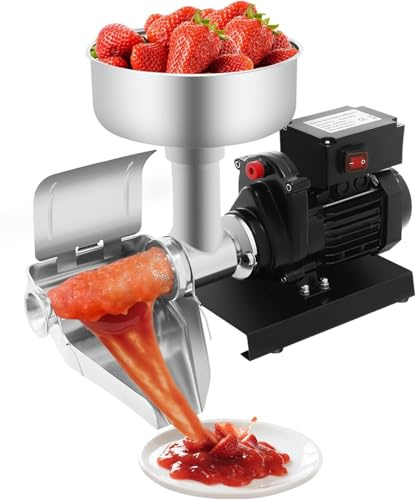 450w Kommersiell Elektrisk Tomatsil Och Såsmaskin, Fristående Syltpress I Rostfritt Stål För Smoothies, Puréer Och Bärbearbetning