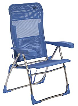 Silla playa aluminio. Desmontable multifibra. Asiento alto (Multifibra.)