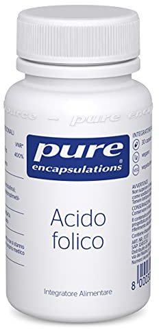 Pure Encapsulations - Acido Folico 800 mcg – Integratore con Folato ad Alta Potenza – Supporto in Gravidanza e Oltre – 30 Capsule