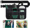 KBNIAN Ceinture Travail Porte Outils avec 7 Pochettes Ceinture Bricoleur Ceinture Charpentier Ceinture Porte Outillage Professionnelle en Toile Imperméable pour Bricolage Jardinage Électricien