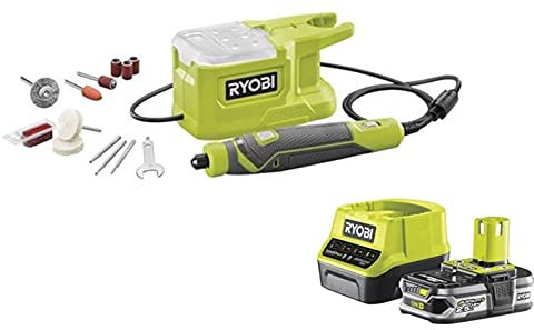 UTENSILE ROTATIVO MULTIFUNZIONE A BATTERIA 18V - 2.5Ah + ACCESSORI