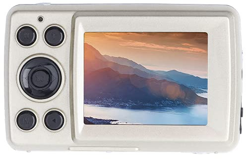 Gaeirt Petit Appareil Photo, Appareil Photo numérique Robuste et Zoom 16X avec Grand écran de 2,4 Pouces pour Usage Domestique pour Les Voyages(Or)