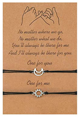 Freundschaftsarmbänder, Paararmbänder, Geschenke für Schwestern, beste Freundinnen, Freunde und Freundinnen, 2 handgepaarte Armbänder