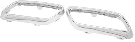 Embellecedor de Tubo de Escape de Coche, 1 par de Embellecedores de Cubierta de Punta de Escape de Coche, Repuesto de Bisel para Clase C W206 (Cromo Astilla)