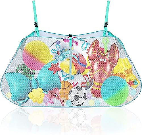 Portable Pool Floats Storage Bag Pool Toy Storage Swimming Pool Bag Large Hanging Net Bag Swimming Pool Floats Toy Organizer for Inflatables, Pool Toys, Floats, Football, Garage Toy Organizer