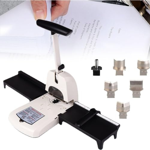Perforateur d'angle 6 en 1, perforateur d'angle de 100 feuilles de papier, perforateur de coin rond, coupe-papier multi-angle avec R3,5 mm, R6 mm, R10 mm, coins ronds, demi-cercle, perforation de 6 mm