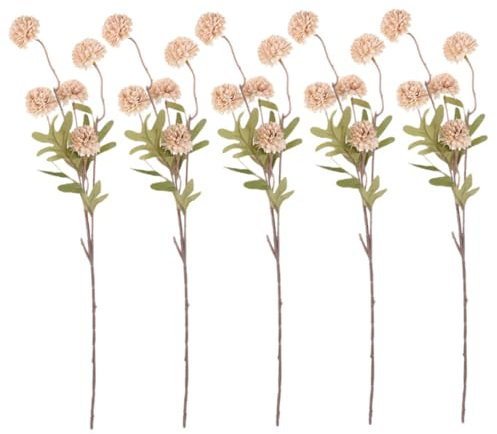 GOOHOCHY Künstliche Löwenzahn Blume Reben 5 Stücke Kunststoff Gefälschte Löwenzahn Für Handwerk Hochzeit