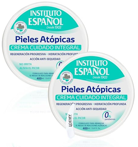 Instituto Español Körpercreme Atopical, Feuchtigkeitscreme Empfindlicher Haut, Creme Trockenheit Reizungen und Juckreiz, Pflegecreme Atopischer Haut, Gesichtscreme, set 800ml