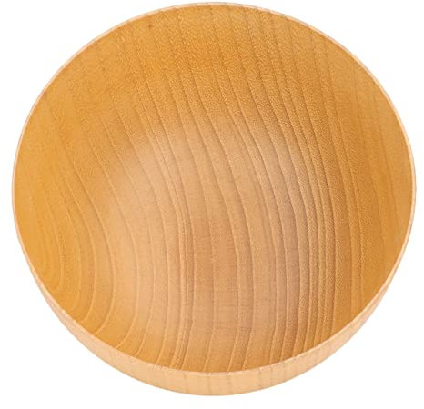 HEEPDD Cuenco de Madera de Estilo Simple para Aperitivos, Utensilios de Cocina de Color Claro, Cuencos, Vajilla, Frutero Superior para Fiestas, Material de Madera de Azufaifo de Primera