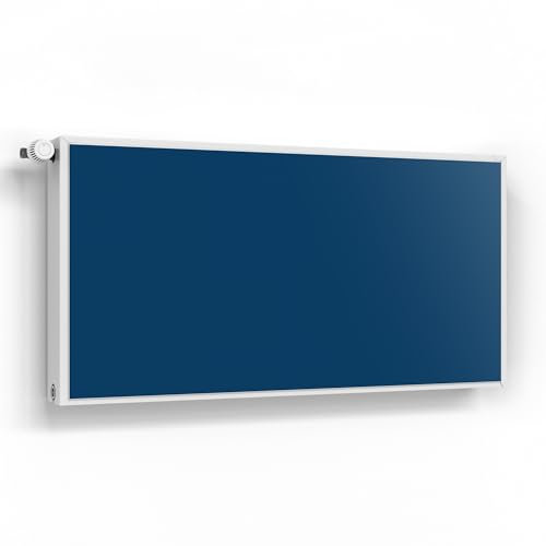 DEQORI Lámina magnética para calefacción, 120 x 60 cm, color azul oscuro, decorativa para radiadores, lámina decorativa autoadhesiva, magnética e impermeable