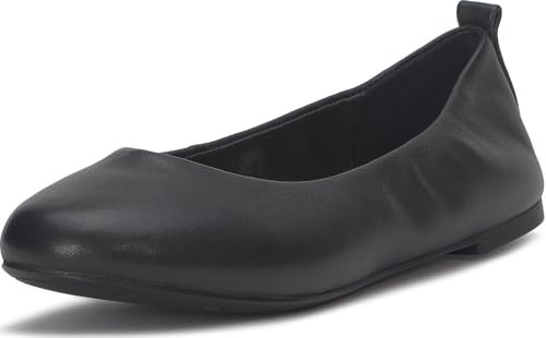 Lucky Brand Emmielou Leather Ballet Flat, Black, 9.5