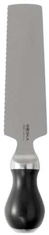 BOSKA Raclette Knife Pro 10 - Stainless Steel - Spatula - Serreted Edge - Raclette - Serving Cutting Tool for Cheese Slicing or Butter Spreader - Small Kitchen Knife Durable