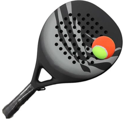 Rackets per adulti Paddle, Beach Racket Tennis Carbon, 18,5 x 10,43 x 1,5 pollici Shock-Resistant Sports Equipment, Paddle Ball Set for Women, Men, Professionals and Beginners