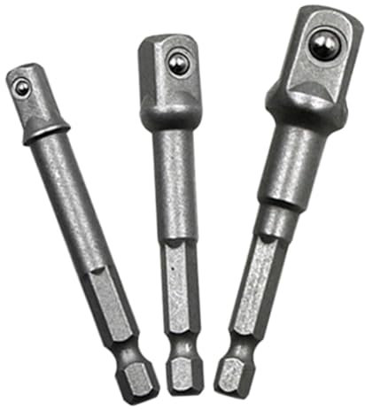 WEKADRIN 3 Pezzi Adattatori per Trapano Elettrico Prolunghe per Inserti Compatibili con Utensili Elettrici Design Multifunzionale e Cambio Veloce Adattatori