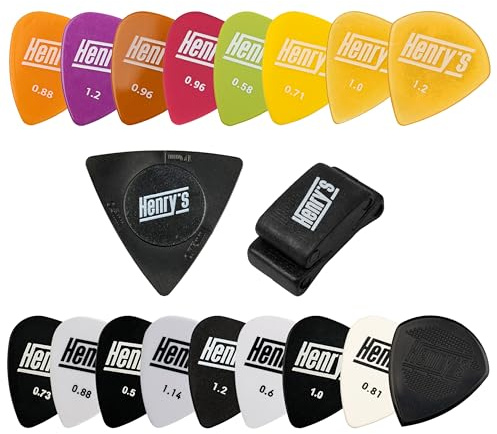 18 Plektren für Gitarre & Plektrum Halter - Andere Plektren Anderer Klang - Hochwertige Materialien & Präzise Kanten - Multipack Gitarren Plektrum für E-Guitar Westerngitarre Akustikgitarre Ukulele