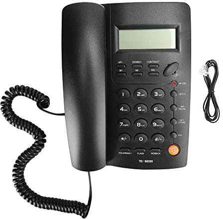 Chiyyak Telefono Setlow TC-9200 ABS Black Black Handree System Identificazione Famiglia Famiglia Office Hotel Telefono Fisso