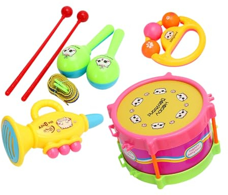 Oxtxuzdm Musical Lernspielzeug Für Baby Interactive Sand Hammer Drum Trompete Hörer Augenkoordination Musikinstrument Spielzeug Sinnes Percussion Instrumente Für Kinder