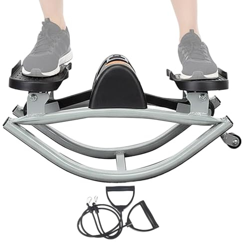 Compact Cardio Solution: The exercise stepper is designed for side-to-side movement, offering a low-strain cardio workout that suits busy adults seeking fitness at home; its digital monitor tracks tim